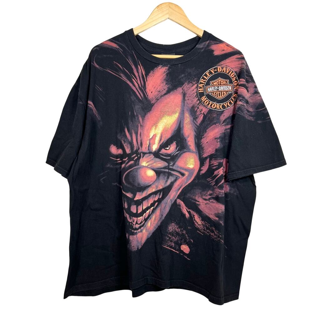 Harley Davidson Clown Black Shirt Oklahoma City XXL 25x31